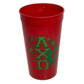 Alpha Chi Omega plastic 16oz tumbler