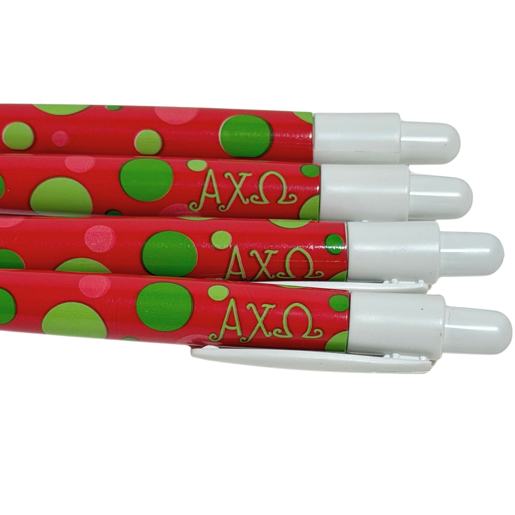 Alpha Chi Omega Polka Dot Pen
