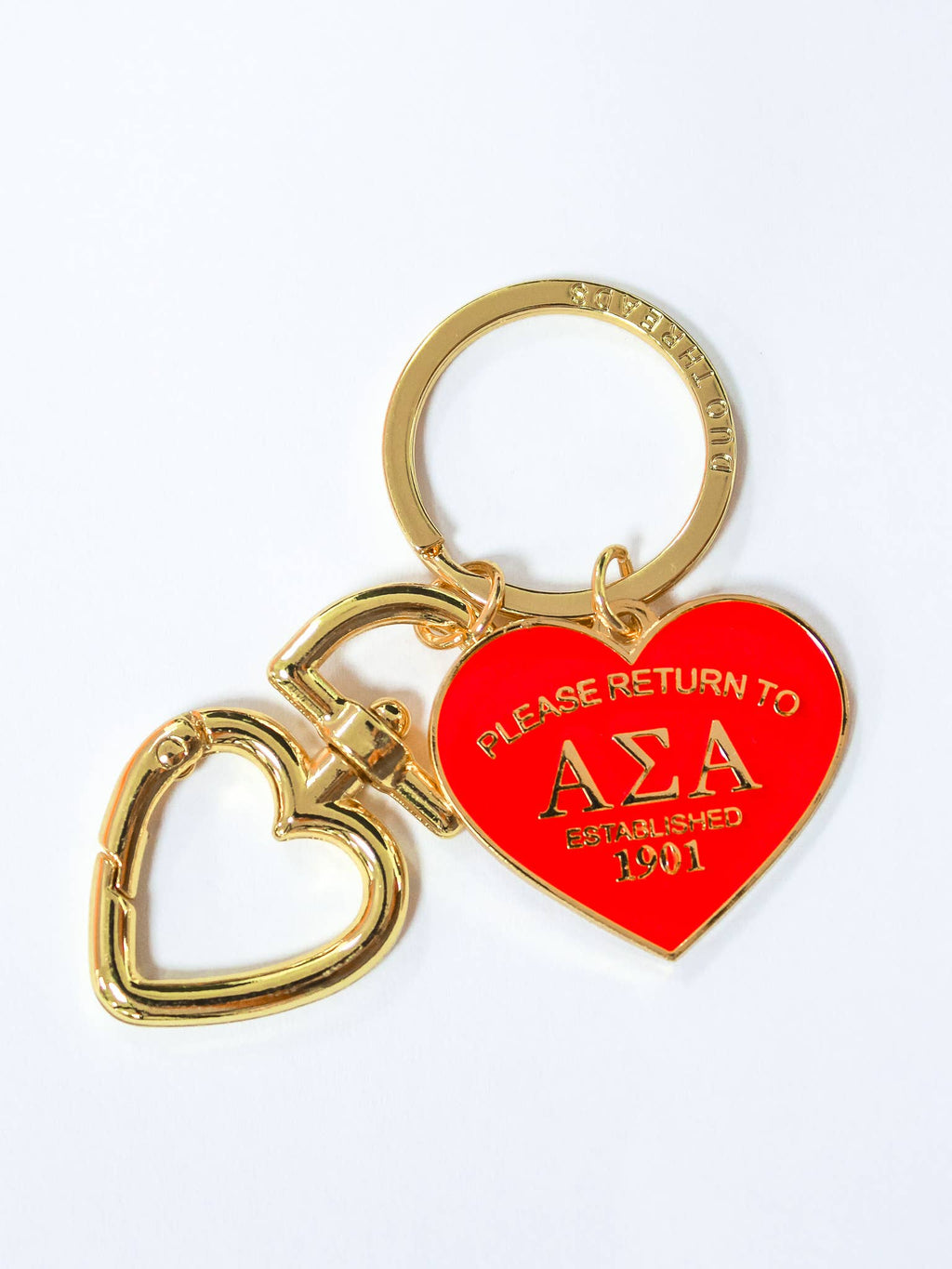 Please Return Sorority Key Ring: DELTA GAMMA