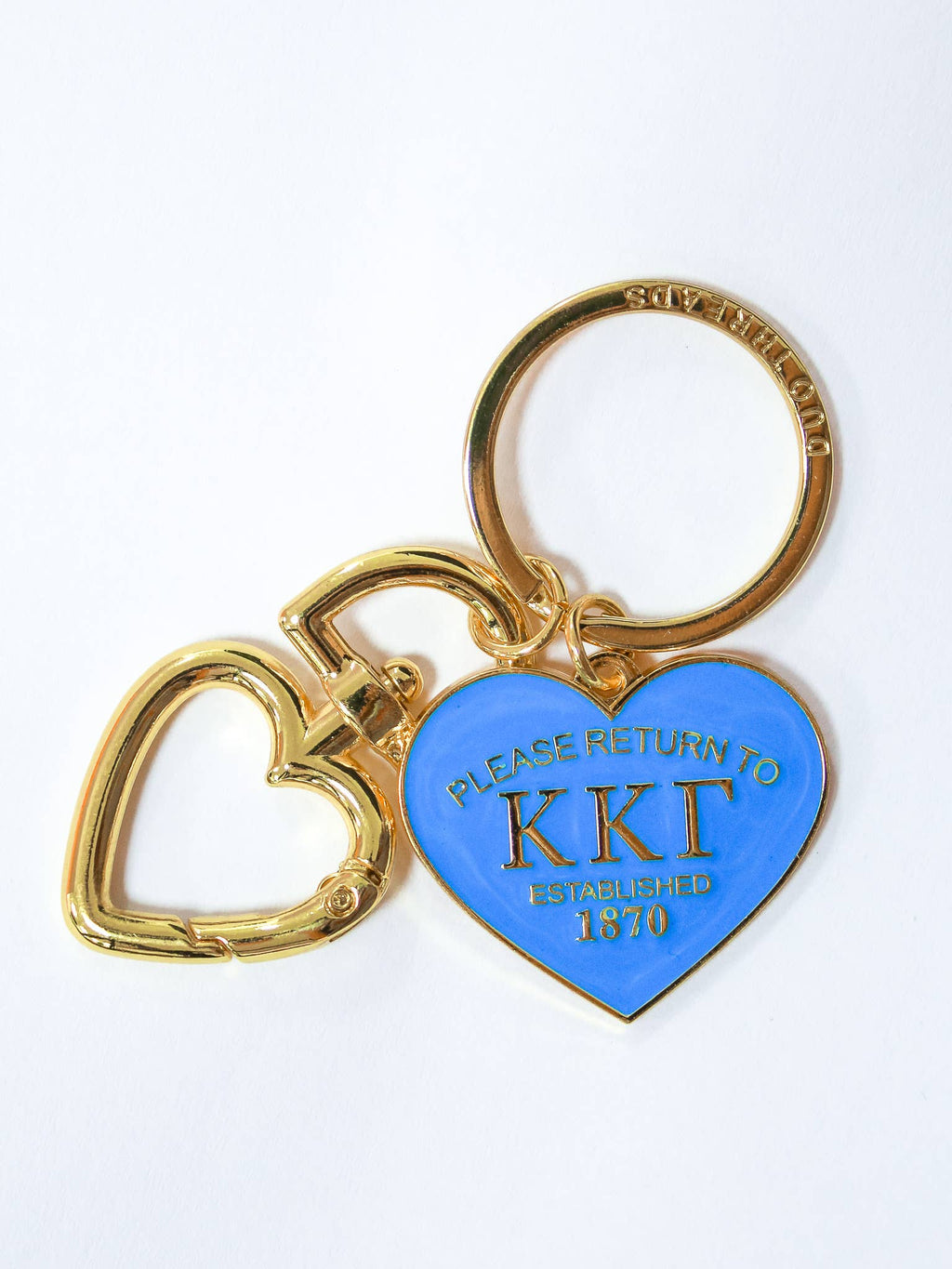 Please Return Sorority Key Ring: DELTA GAMMA