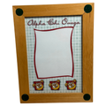 Alpha Chi Omega Vintage Wooden Picture Frame