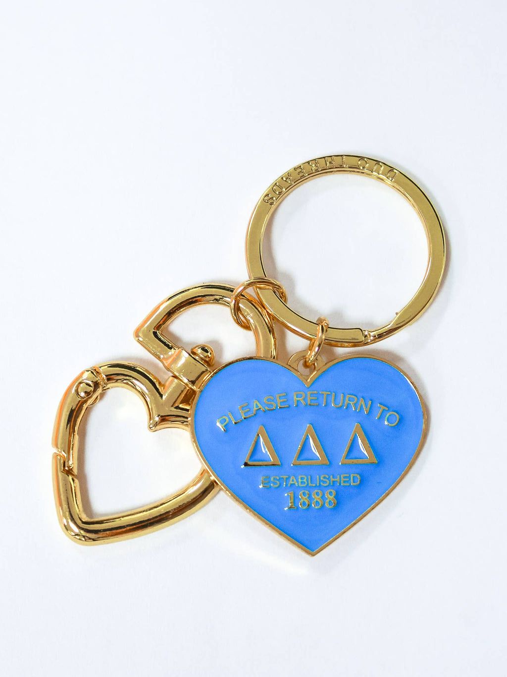 Please Return Sorority Key Ring: DELTA GAMMA