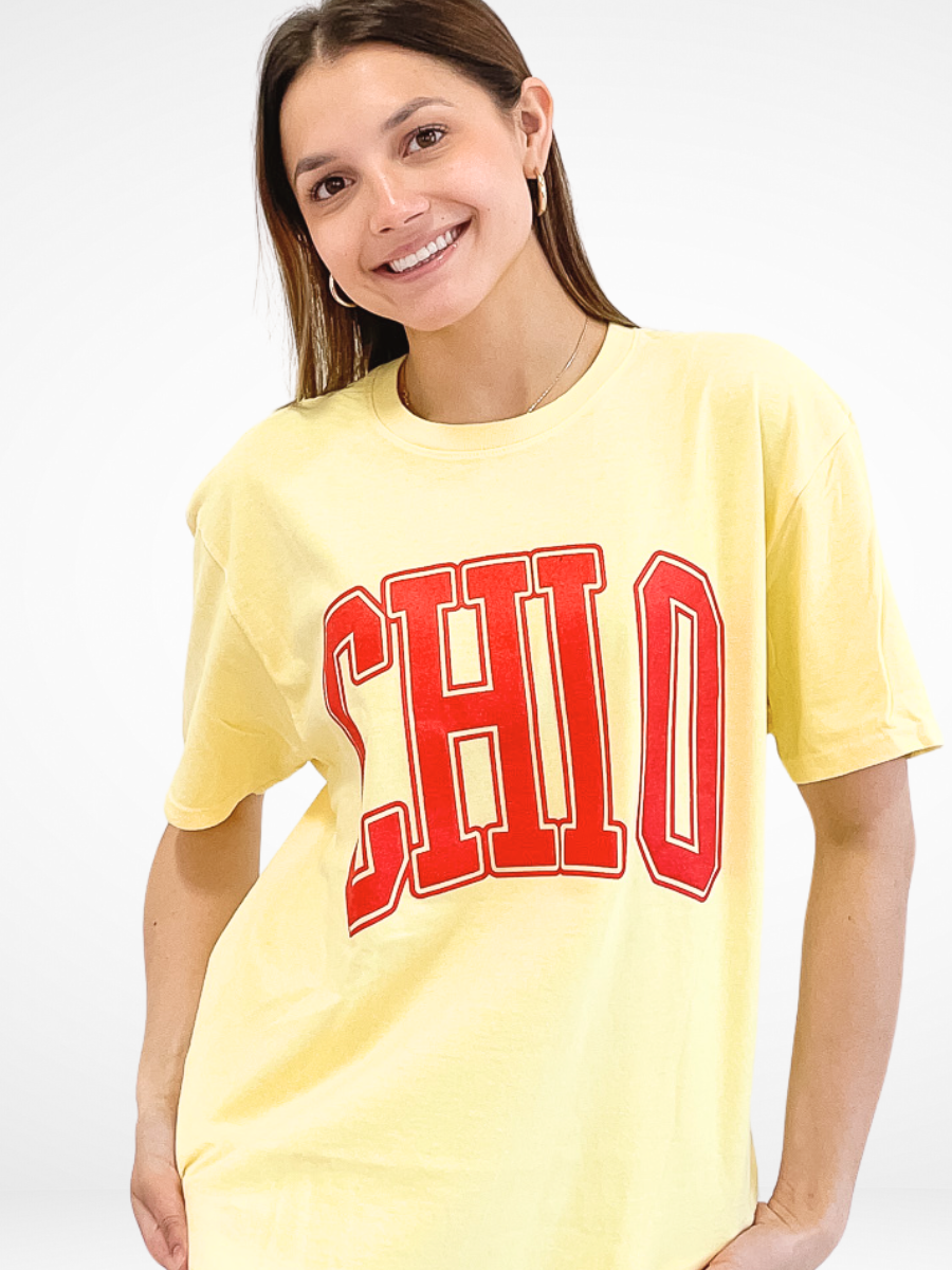 Sorority Varsity Arch Puff Tee