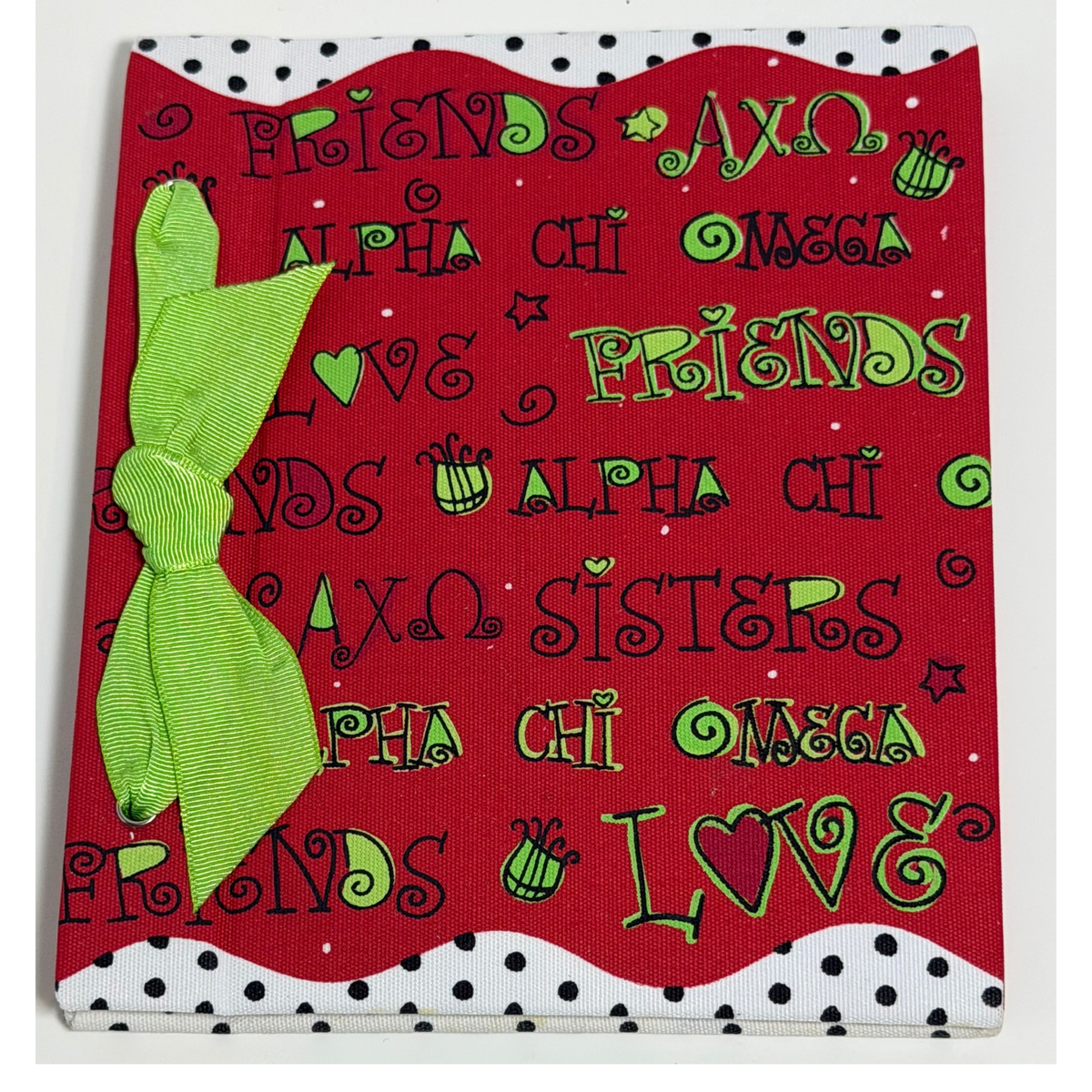 Alpha Chi Omega Photo Book with Ribbon