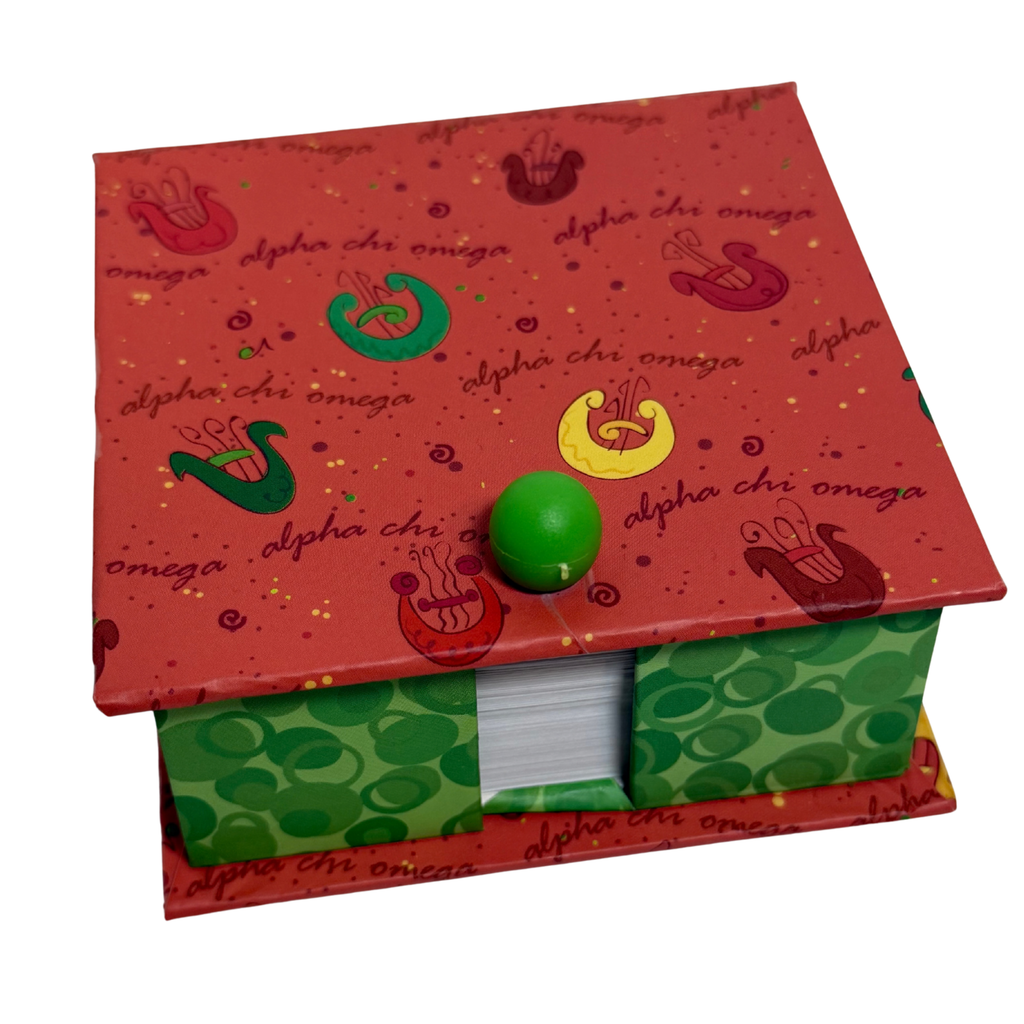 Alpha Chi Omega Sticky Note Holder