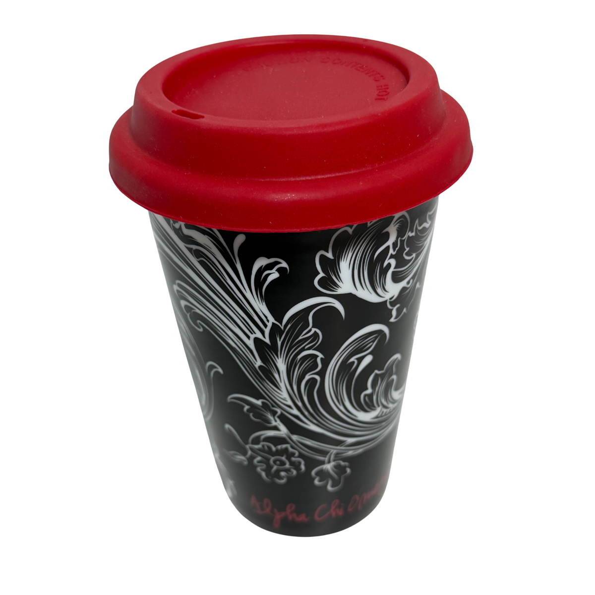 Alpha Chi Omega Ceramic Travel Mug