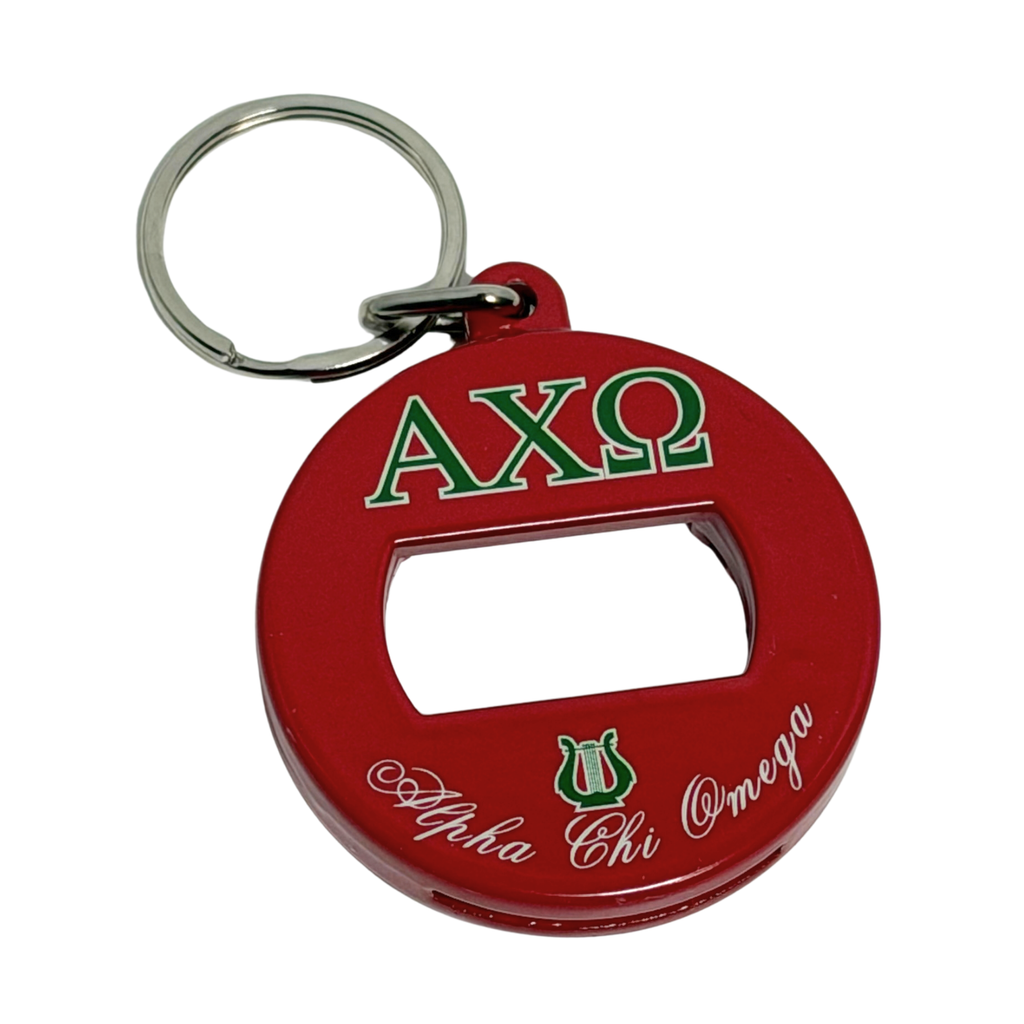 Alpha Chi Omega Bev Keychain