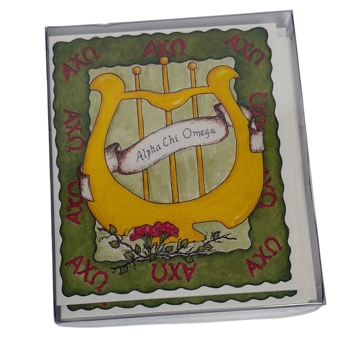 Alpha Chi Omega Notecards Stationery Set