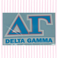 Delta Gamma Pink and Blue Decal