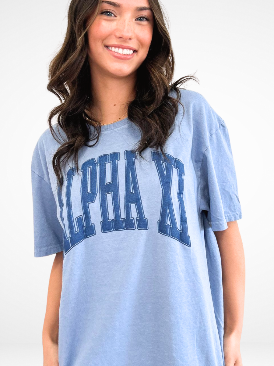 Sorority Varsity Arch Puff Tee