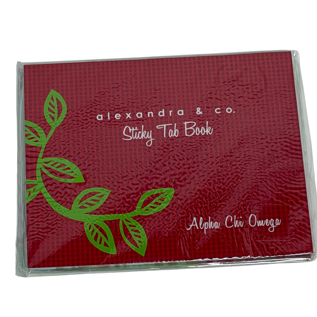Alpha Chi Omega Sticky Tab Book
