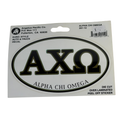 Alpha Chi Omega Oval Letters Decal