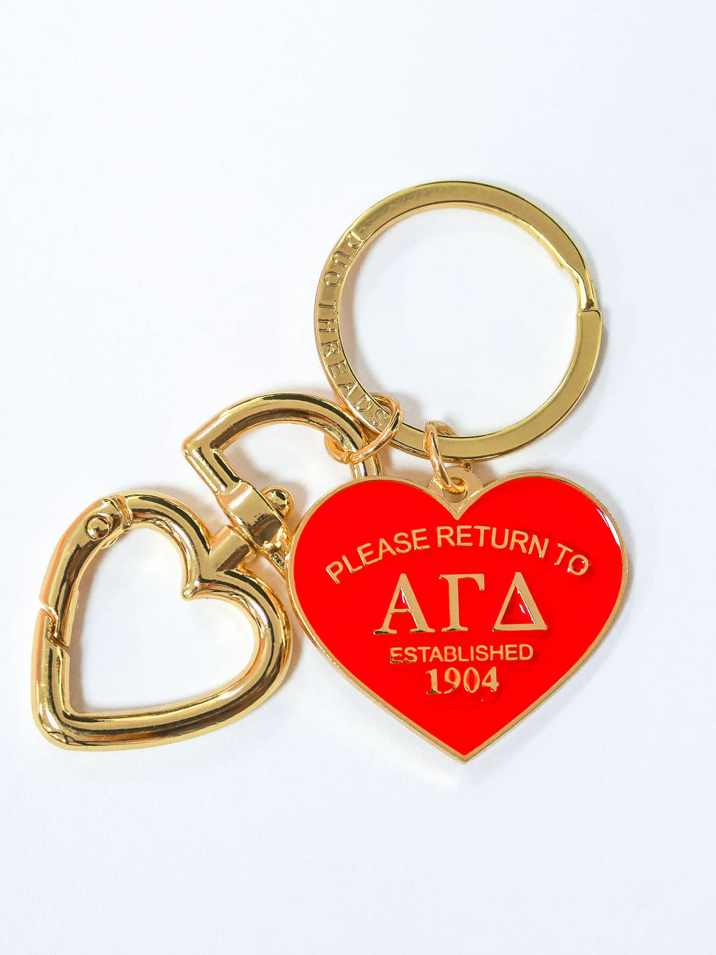 Please Return Sorority Key Ring: DELTA GAMMA