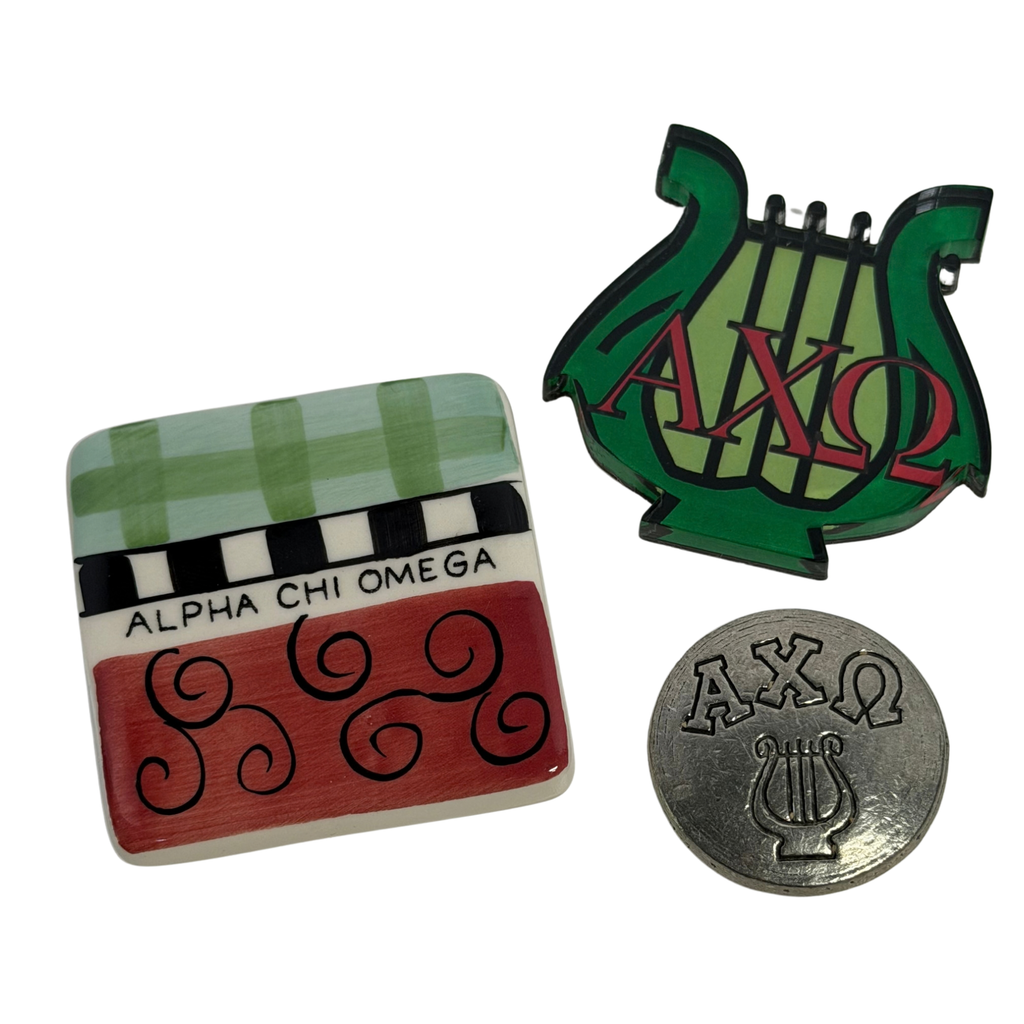 Alpha Chi Omega Lyre Magnet
