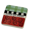 Alpha Chi Omega Ceramic Painted Magnet