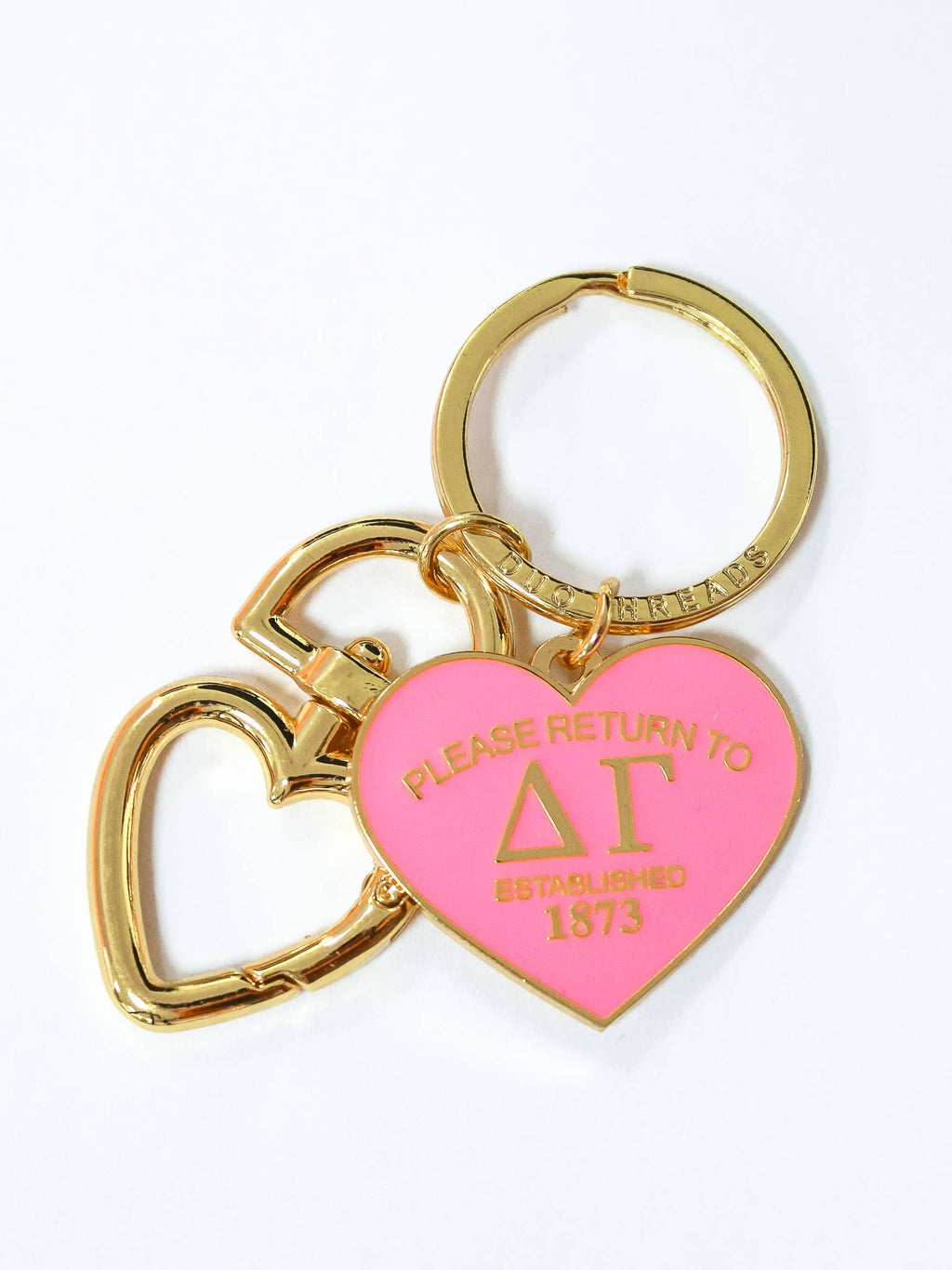 Please Return Sorority Key Ring: DELTA GAMMA