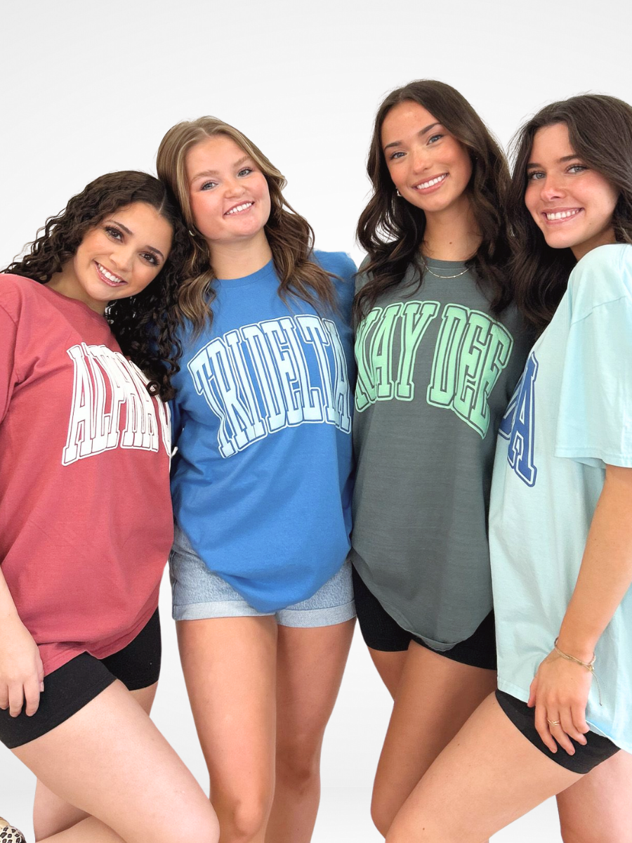 Sorority Varsity Arch Puff Tee