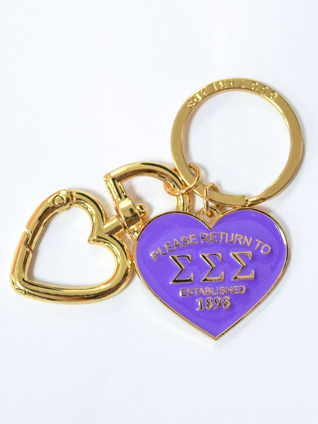 Please Return Sorority Key Ring: DELTA GAMMA