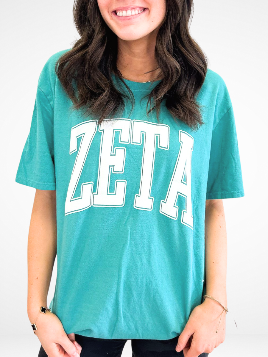 Sorority Varsity Arch Puff Tee