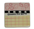 Gamma Phi vintage ceramic magnet