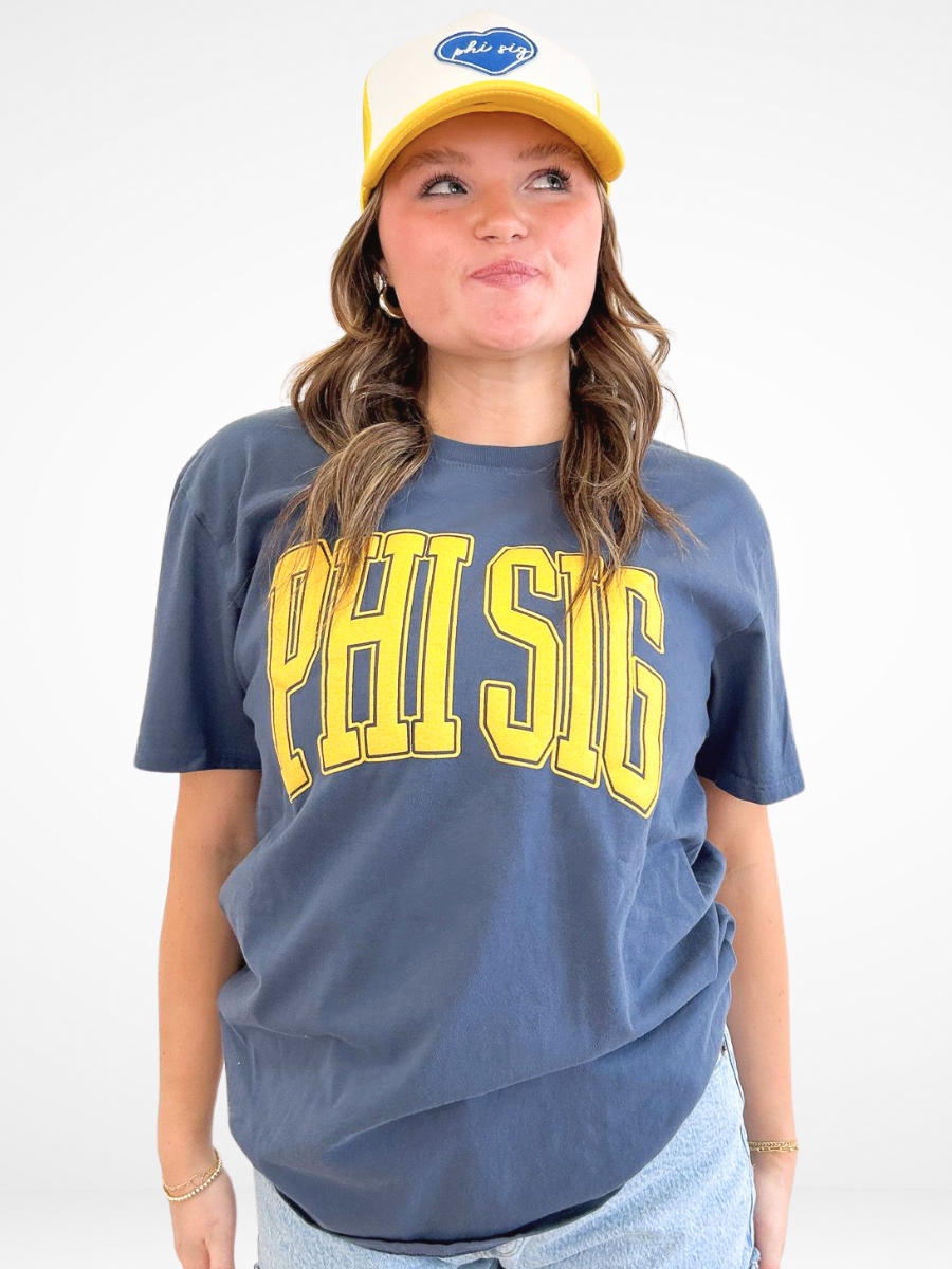 Sorority Varsity Arch Puff Tee