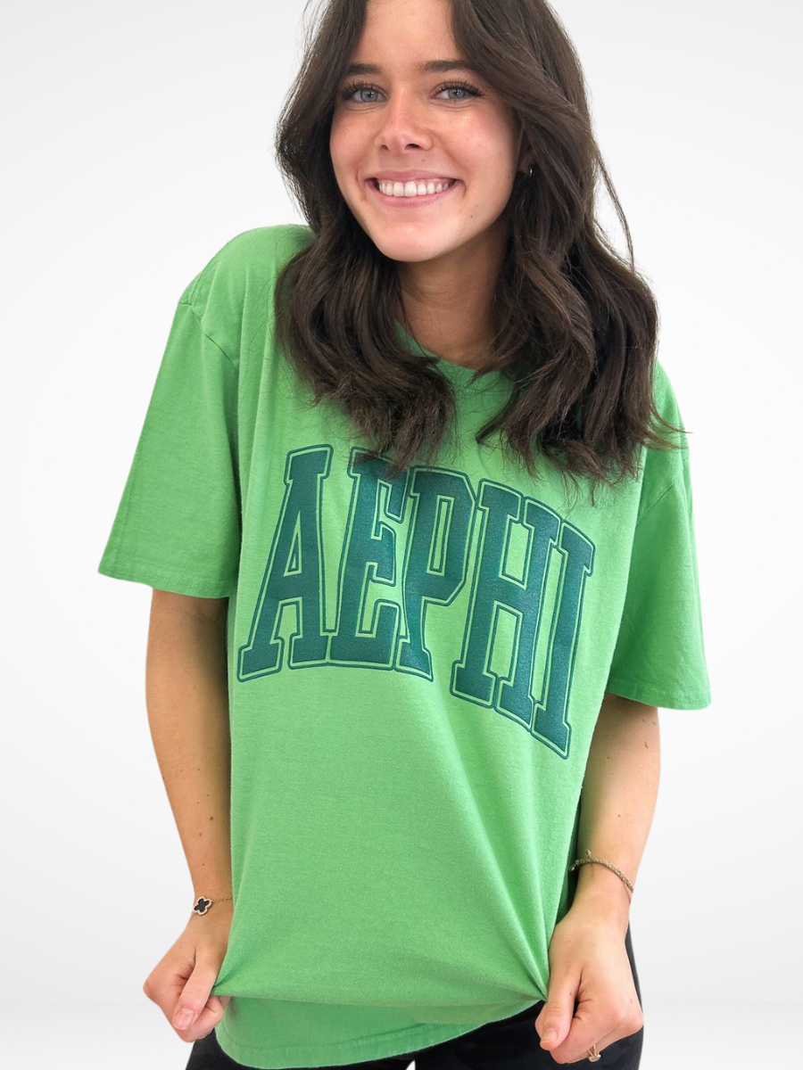 Sorority Varsity Arch Puff Tee