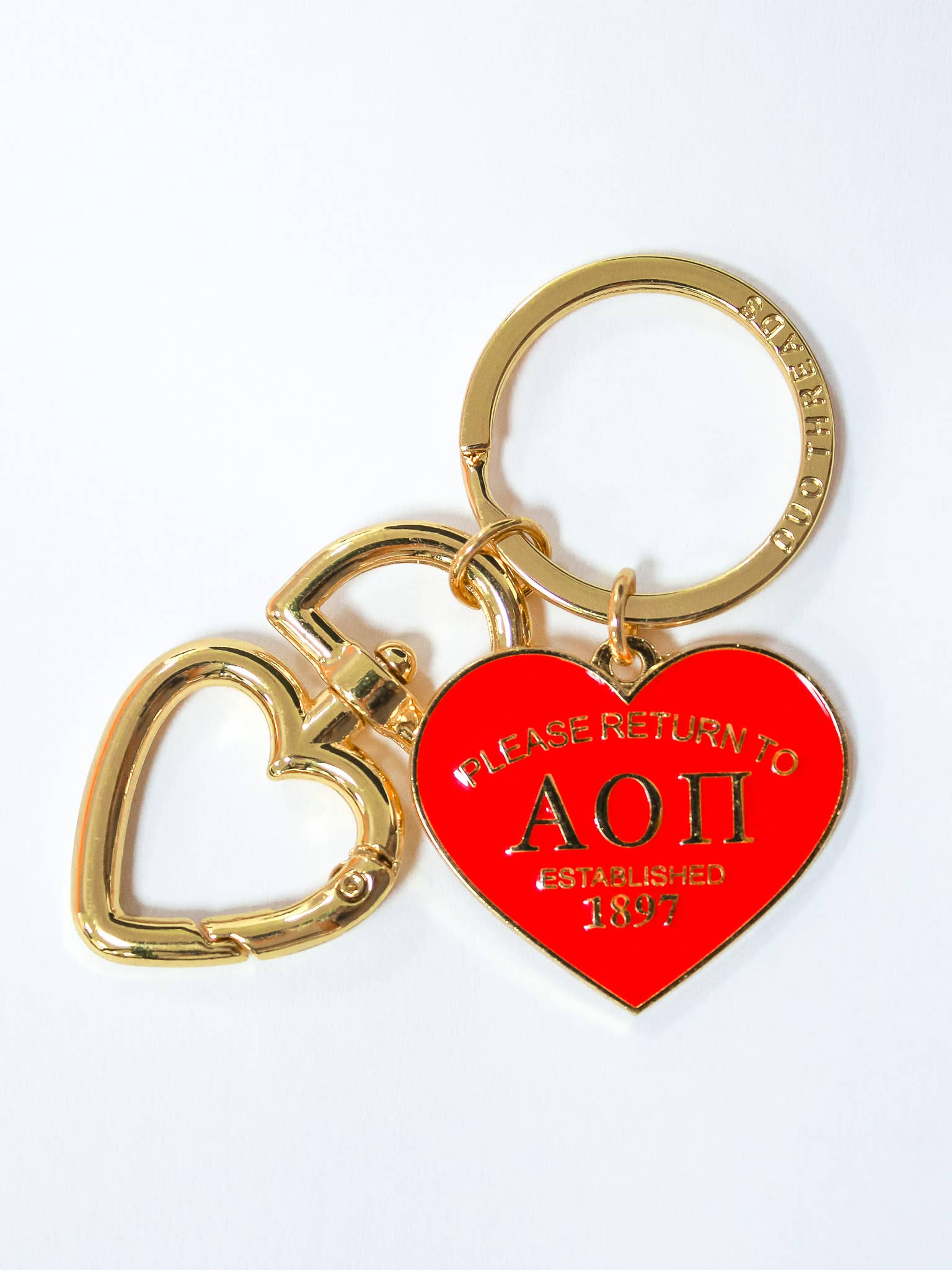 Please Return Sorority Key Ring: DELTA GAMMA